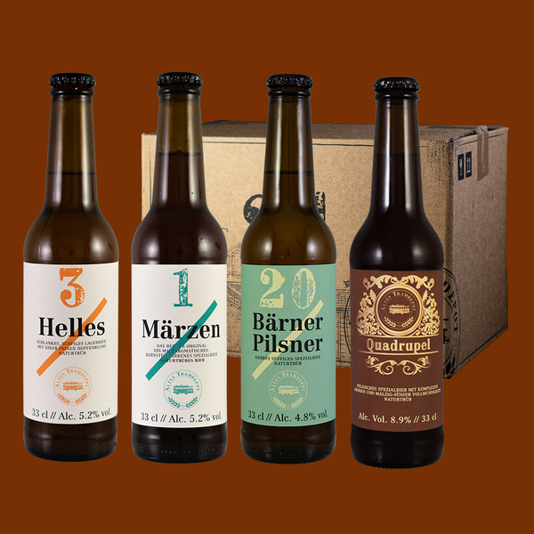 Foto der vier Fläschli