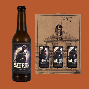 Six Pack mit Sauron Bierflasch